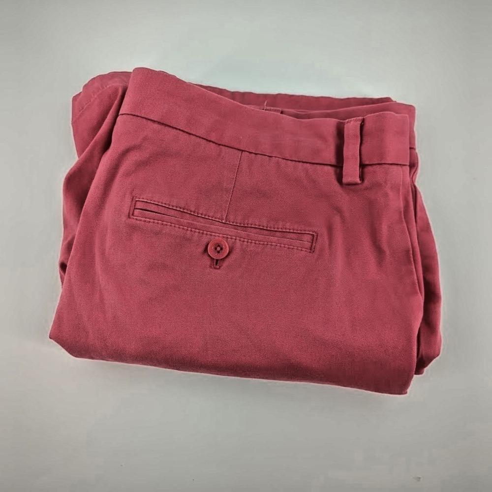 Vineyard Vines Men's Chino Shorts Size 35 Pink Salmon Flat Front Cotton Golf - Picture 3 of 8